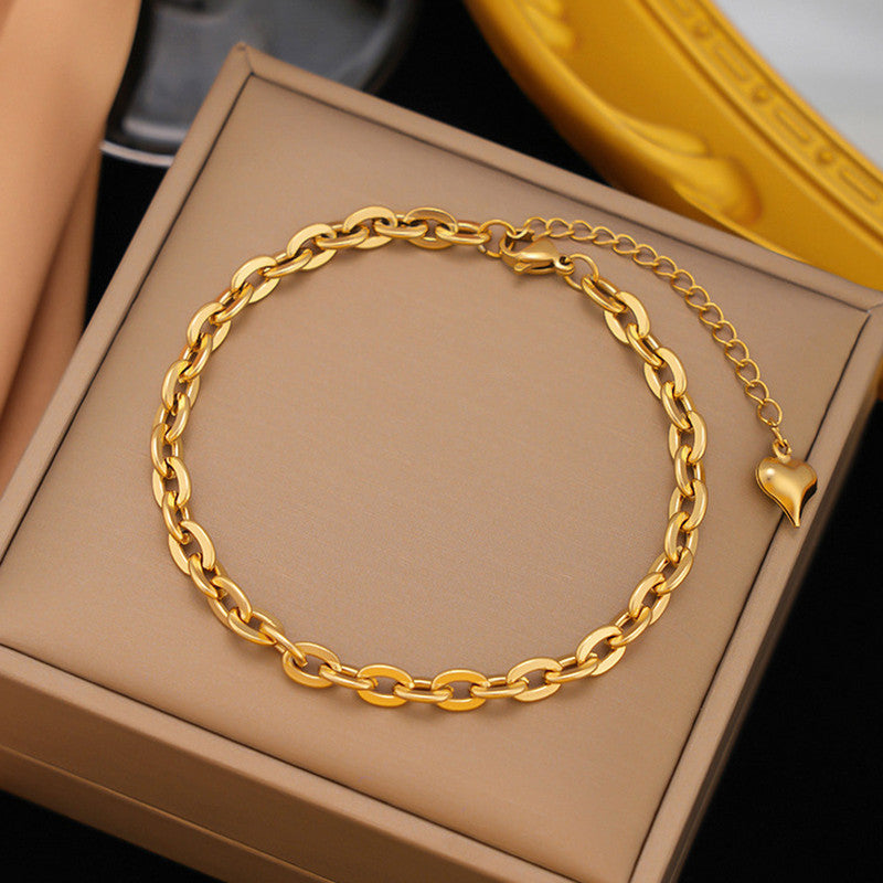 Gold Plated Stainless Steel Anti-Tarnish Rope Style Wraparound Bracelet