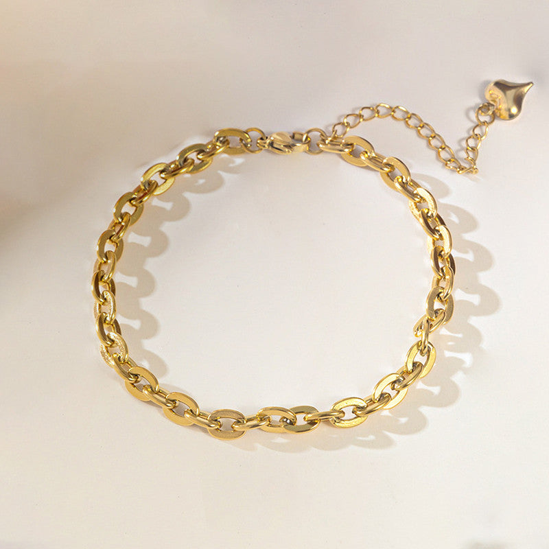 Gold Plated Stainless Steel Anti-Tarnish Rope Style Wraparound Bracelet