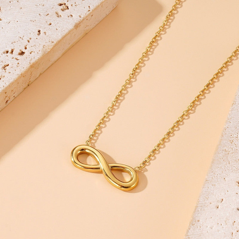 Gold Plated Anti Tarnish Stainless Steel Infinity Themed contemporary Pendant
