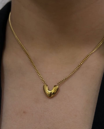 Dazzling Little Heart Pendant Chain For Women & Girls