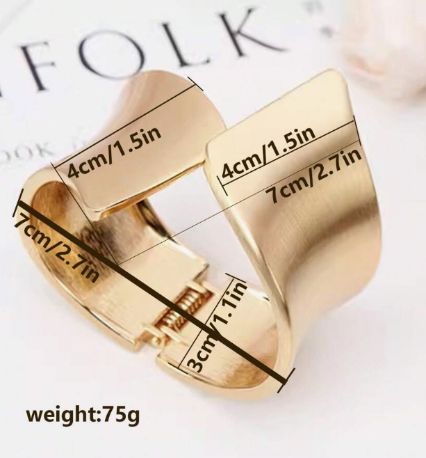 Gold Anti Tarnished Cuff for Women