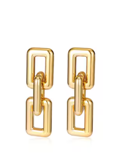 Gold-Plated Clip-On Earrings