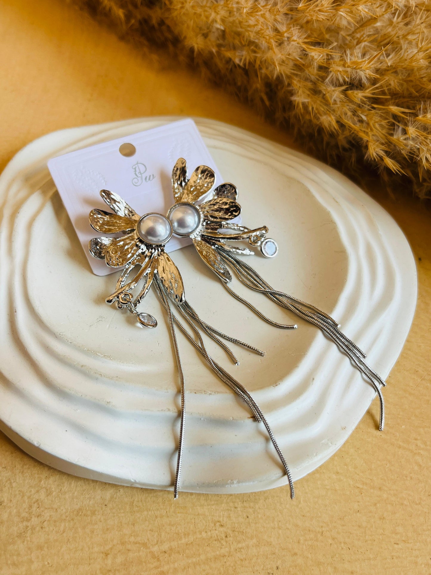 Silver Butterfly Earring | Dual Style Earring